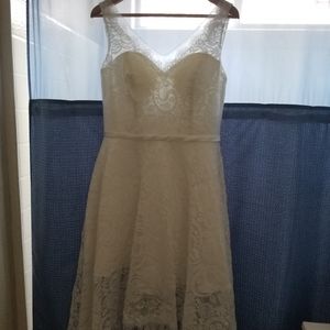 Ivory High-Low Dress